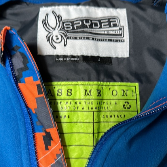 Spyder bib insulated ski pants - size 6. Mini Expedition - NEW WITH TAGS! - Picture 3 of 10